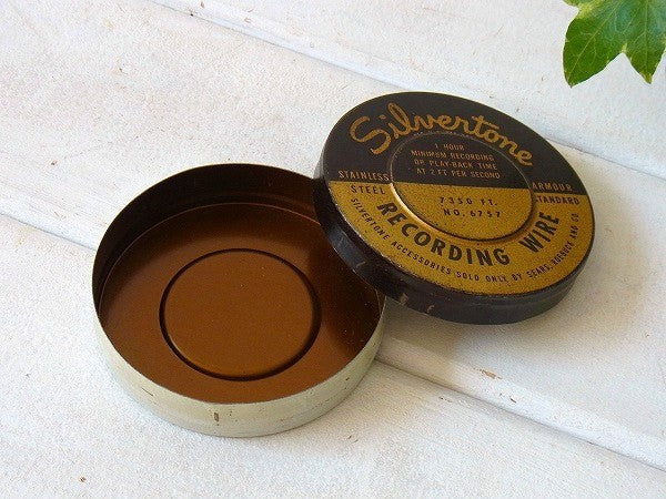 【SEARS】ワイヤーレコーダー・ティン製・ヴィンテージ・ティン缶　USA