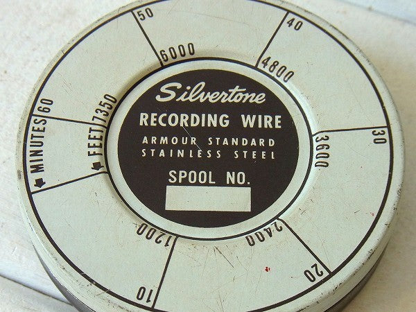 【SEARS】ワイヤーレコーダー・ティン製・ヴィンテージ・ティン缶　USA