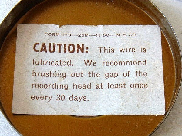 【SEARS】ワイヤーレコーダー・ティン製・ヴィンテージ・ティン缶　USA