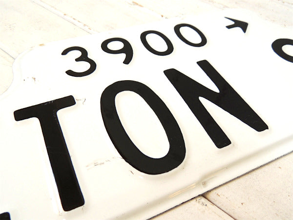 USA 3900→ ETON ST ホーロー製・ヴィンテージ・ストリートサイン・看板・道路標識