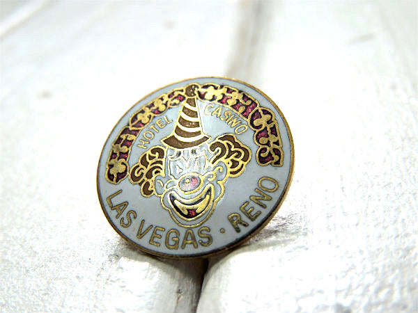 【ラスベガス・カジノホテル】70's~CIRCUS CIRCUS・ピエロ・ヴィンテージ・ピンバッジ
