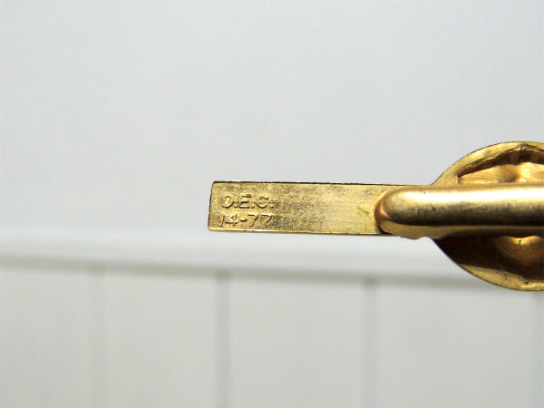 【O.E.C. 14-77・ミリタリー・海軍モチーフ】ヴィンテージ・タイピン・ゴールド色