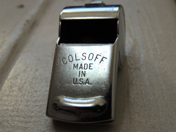 COLSOFF・MADE IN U.S.A. ヴィンテージ・ホイッスル・呼び笛・メタル製