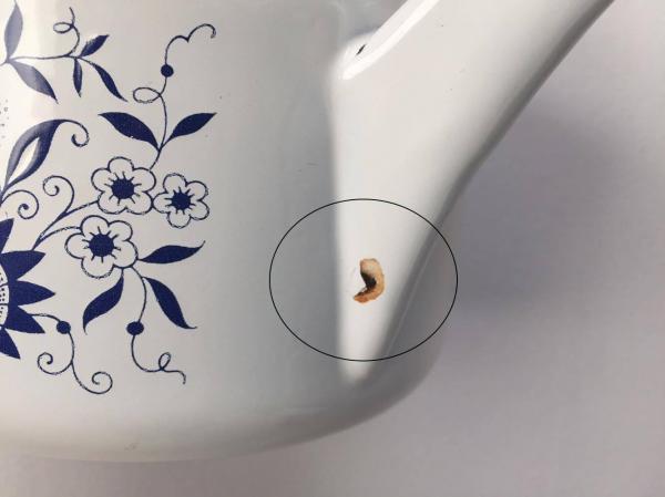 USA レトロな花柄・ホーロー・ヴィンテージ・ケトル ポット キッチン雑貨 キャンプギア