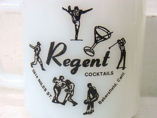 【グラスベイク】Regent COCKTAILS・アドバタジング・ヴィンテージ・マグカップ　USA