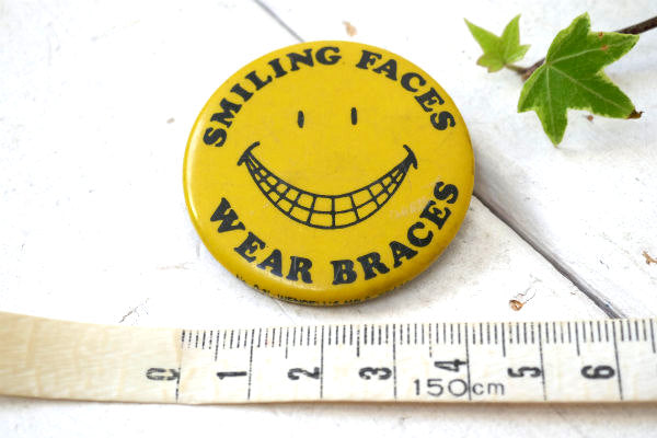 1970s スマイル  SMILING FACES  ヴィンテージ・缶バッジ アクセサリー US