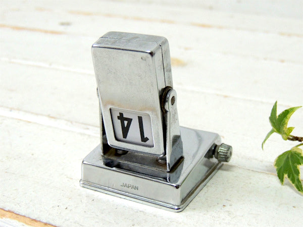 【シルバートーン】回転式・アンティーク・デスクカレンダー・卓上カレンダー ・里帰り品・JAPAN