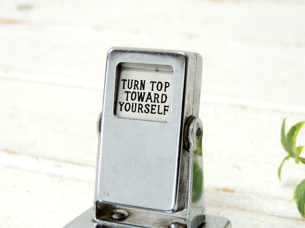 【シルバートーン】回転式・アンティーク・デスクカレンダー・卓上カレンダー ・里帰り品・JAPAN