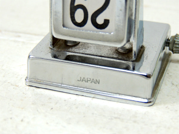 【シルバートーン】回転式・アンティーク・デスクカレンダー・卓上カレンダー ・里帰り品・JAPAN