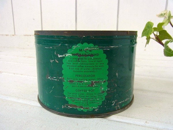 【MJB】ブリキ製・ヴィンテージ・コーヒー缶/ティン缶 USA