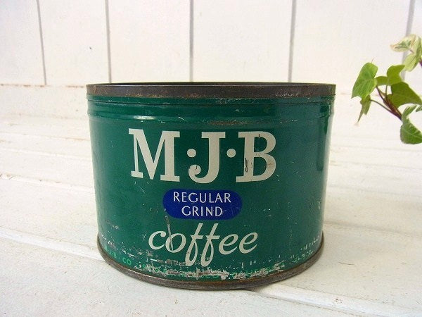 【MJB】ブリキ製・ヴィンテージ・コーヒー缶/ティン缶 USA