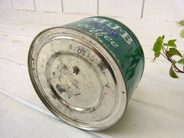 【MJB】ブリキ製・ヴィンテージ・コーヒー缶/ティン缶 USA