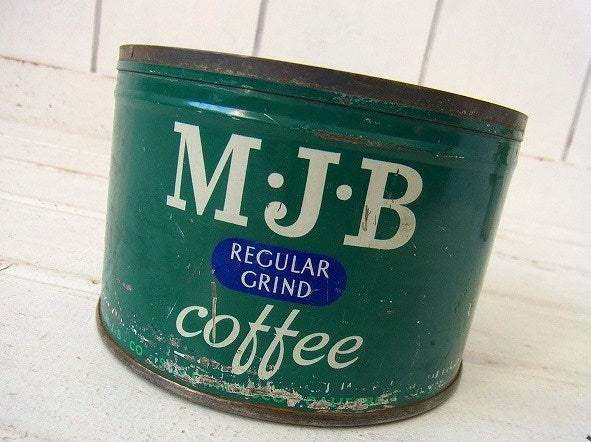 【MJB】ブリキ製・ヴィンテージ・コーヒー缶/ティン缶 USA
