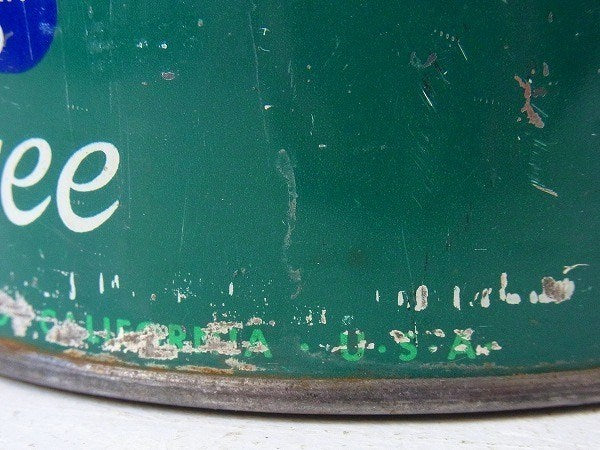 【MJB】ブリキ製・ヴィンテージ・コーヒー缶/ティン缶 USA