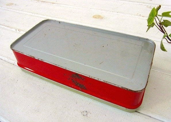 【REXALL】ティン製・ヴィンテージ・ファーストエイドキット/救急箱/ティン缶 USA