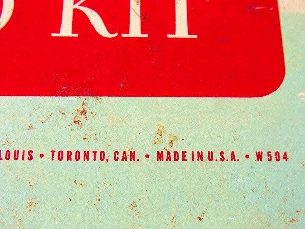 【REXALL】ティン製・ヴィンテージ・ファーストエイドキット/救急箱/ティン缶 USA