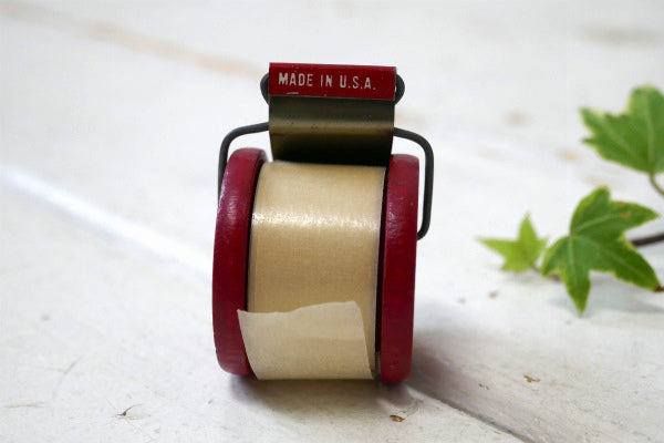 Dennison 木製スプール 40's ヴィンテージ メンディングテープ 補修 テープ USA