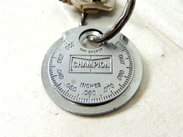 【CHAMPION・チャンピオン・ツール】ヴィンテージ・プラグ・ギャップゲージ・鍵2本・キーホルダー