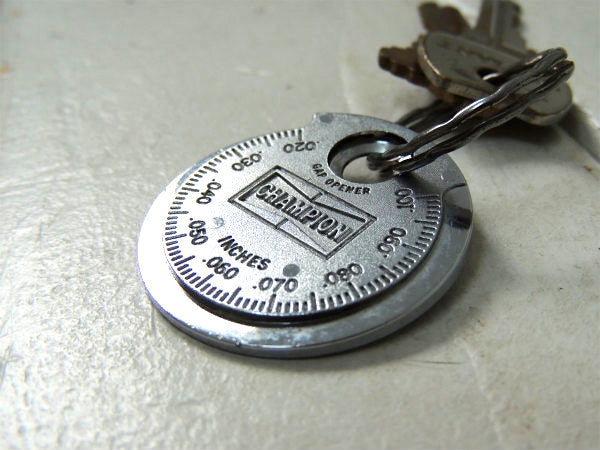 【CHAMPION・チャンピオン・ツール】ヴィンテージ・プラグ・ギャップゲージ・鍵2本・キーホルダー