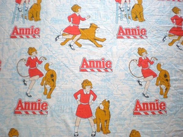 【ANNIE】アニー・80’sヴィンテージ・ユーズドシーツ(1/2)　USA