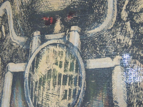 ハーレーダビッドソン ファブリックポスター・ビンテージ・絵画・アート・オートバイ・看板