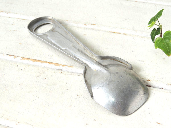 【1950s・Ice Cream】シャビーなアルミ製・ヴィンテージ・アイスクリームスプーン/スクープ