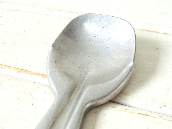 【1950s・Ice Cream】シャビーなアルミ製・ヴィンテージ・アイスクリームスプーン/スクープ