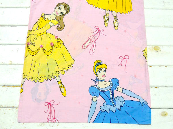 【ディズニープリンセス】シンデレラ&オーロラ姫&美女と野獣のベル・USEDピロケース・枕カバー