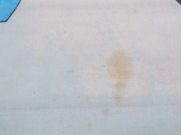 【ミッキー&フレンズ】飛行船柄・ダブルサイズ・ヴィンテージ・ユーズドシーツ(フラットタイプ)