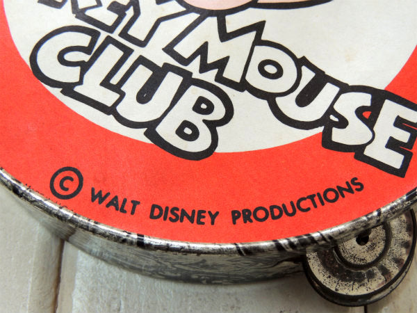 【1960s・ミッキーマウスクラブ】ディズニー・ヴィンテージ・TOY・タンバリン・楽器