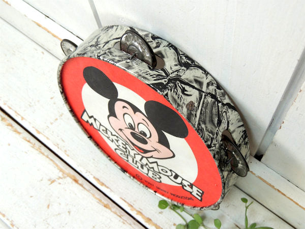 【1960s・ミッキーマウスクラブ】ディズニー・ヴィンテージ・TOY・タンバリン・楽器