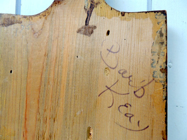 Barb・1971・油絵 花柄 木製・ヴィンテージ・カッティングボード カントリー スタイル US