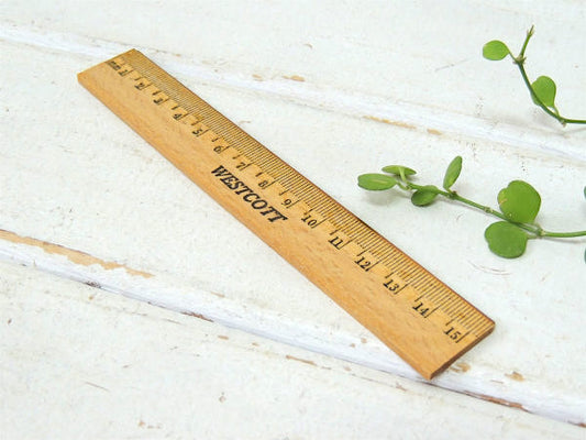 WESTCOTT インチ&センチ 木製 ヴィンテージ 定規 ルーラー 物さし USA