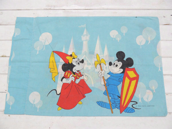 【ミッキー&ミニー】ディズニー・レトロミッキー・ヴィンテージ・ピロケース/枕カバー