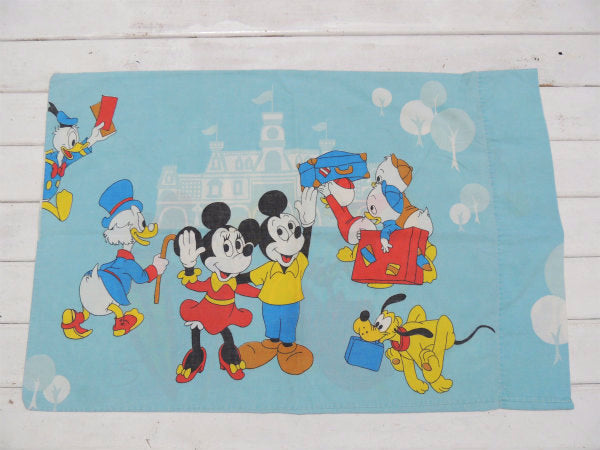 【ミッキー&ミニー】ディズニー・レトロミッキー・ヴィンテージ・ピロケース/枕カバー