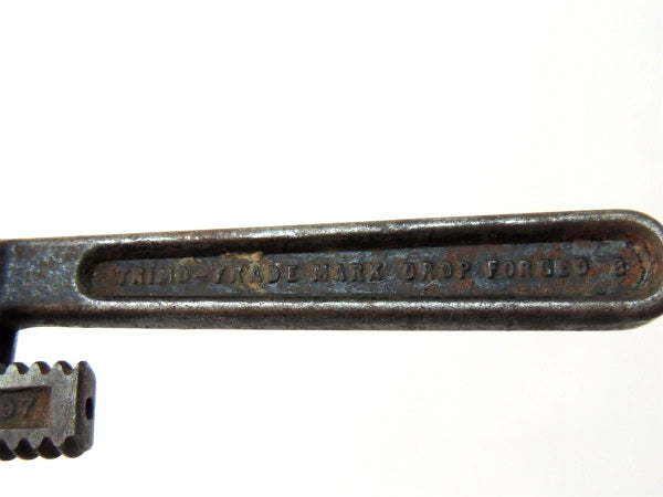 TRIMO 8・ヴィンテージ・工具・パイプレンチ 鉄・アイアン USA レンチ・道具