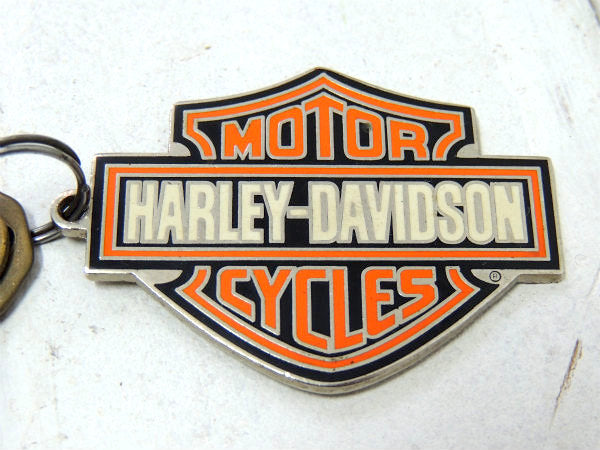 【ハーレーダビッドソン】アドバタイジング・キーホルダー+ヴィンテー鍵2本付き