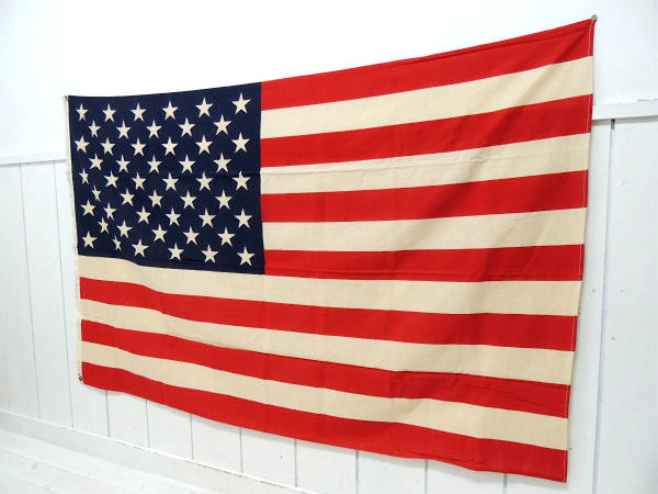 1960s〜 USA国旗・50星 ビッグサイズ・ヴィンテージ・アメリカンフラッグ・看板
