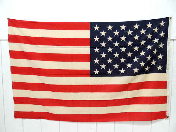 1960s〜 USA国旗・50星 ビッグサイズ・ヴィンテージ・アメリカンフラッグ・看板