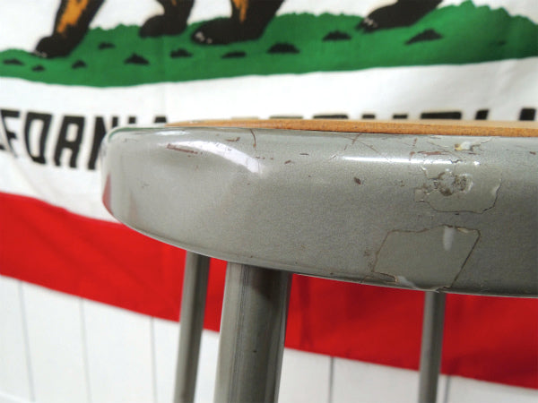 【MAYLINE】インダストリアル・ヴィンテージ・ラウンドスツール/チェア/ガレージスツール USA