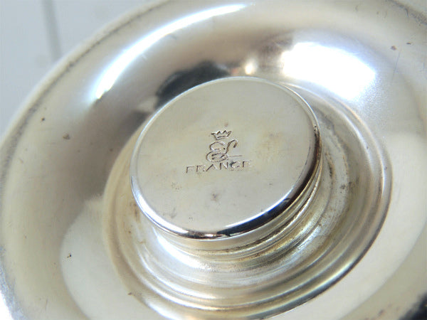 FRANCE フランス　シルバー×ガラス製　アンティーク　レモン絞り器　キッチン雑貨 スクイザー　ジューサー