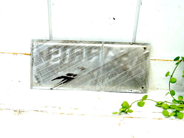 【HARRIS/FENCE/フェンス】ヴィンテージ・スチール製・サインプレート・看板