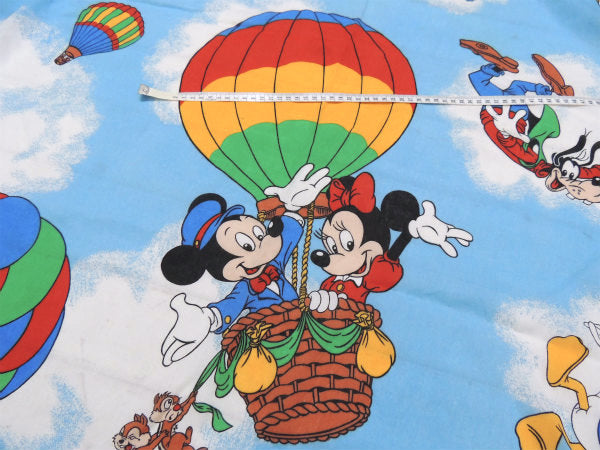 【ミッキー&フレンズ】ディズニー・気球柄・ユーズドシーツ(ボックスタイプ) USA