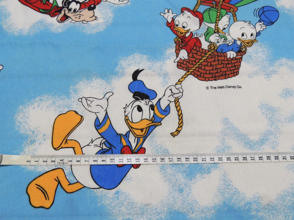 【ミッキー&フレンズ】ディズニー・気球柄・ユーズドシーツ(ボックスタイプ) USA