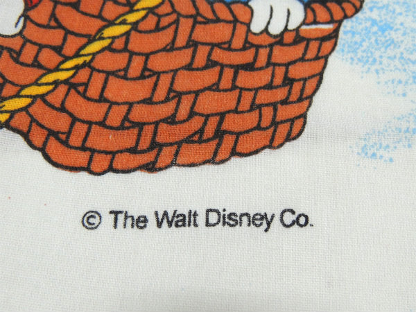 【ミッキー&フレンズ】ディズニー・気球柄・ユーズドシーツ(ボックスタイプ) USA