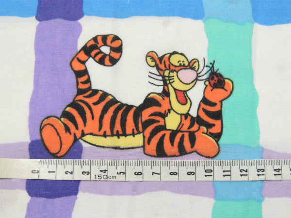 【くまのプーさん&ティガー】ディズニー・ヴィンテージ・ユーズドシーツ(フラットタイプ) USA