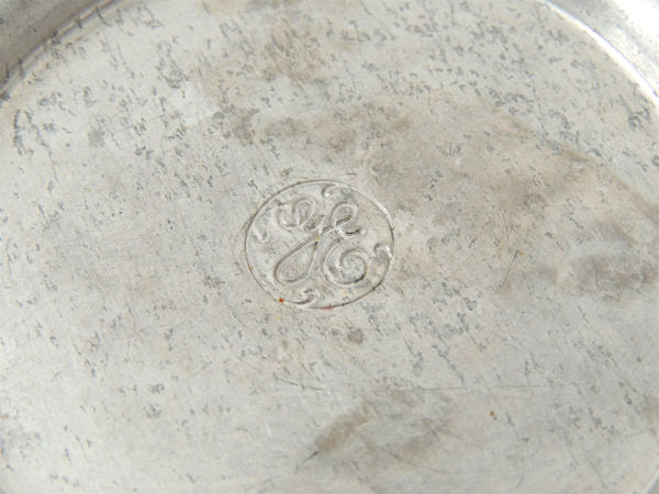 GE ゼネラル エレクトリック アドバタイジング アルミ製 ヴィンテージ プレート 灰皿 トレイ USA