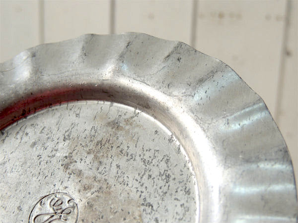 GE ゼネラル エレクトリック アドバタイジング アルミ製 ヴィンテージ プレート 灰皿 トレイ USA