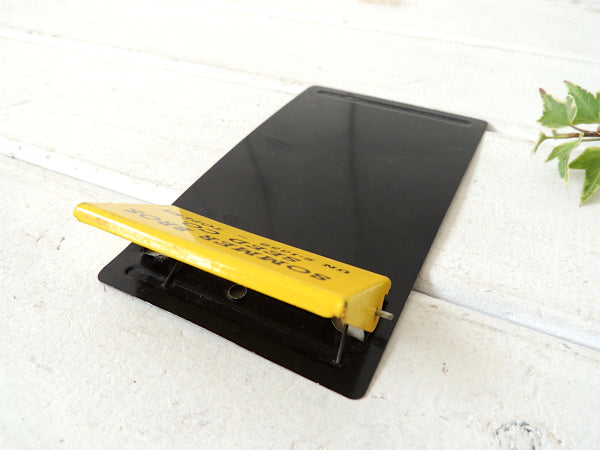 【SOMMER BROS.SEED】ブリキ製・ノベルティ・ヴィンテージ・クリップボード/バインダー