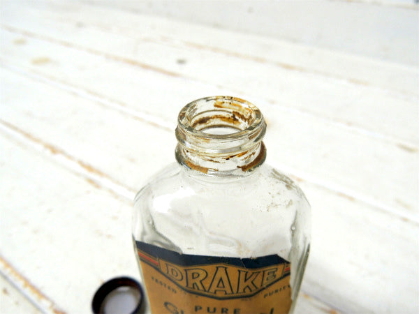 DRAKE CONPANY グリセリン・OLD・薬瓶・アンティークボトル・ガラス瓶・オールドボトル